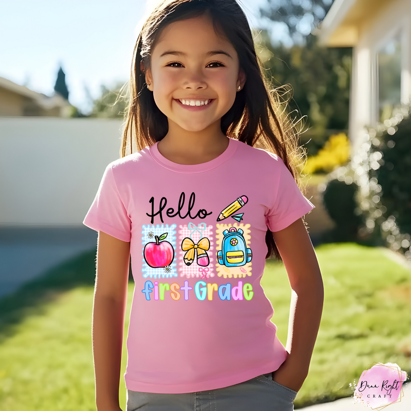 Personalized Back to School Shirt – Hello Design Tee for Kids