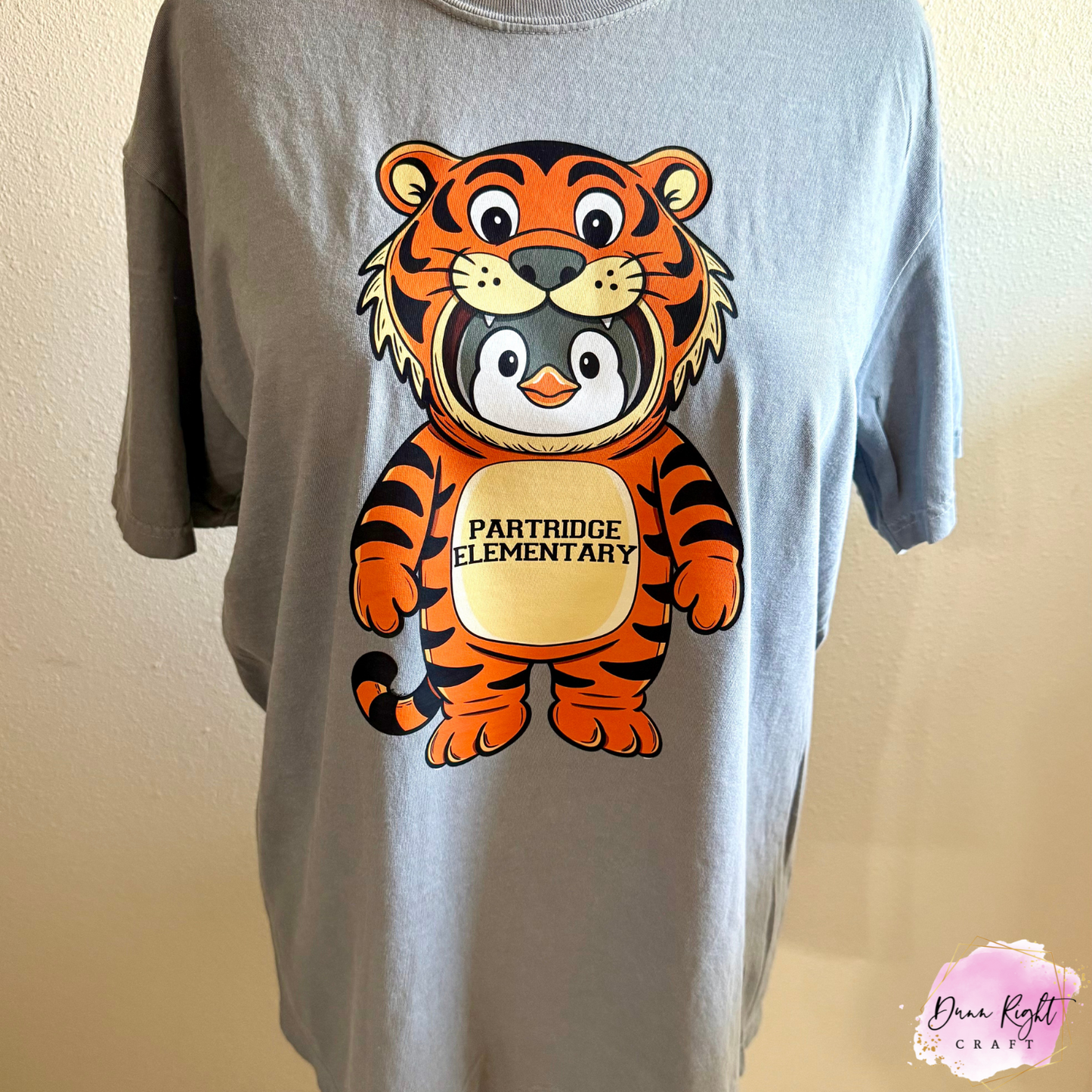 Custom Partridge Elementary Tiger Mascot Shirt / School Spirit Tee