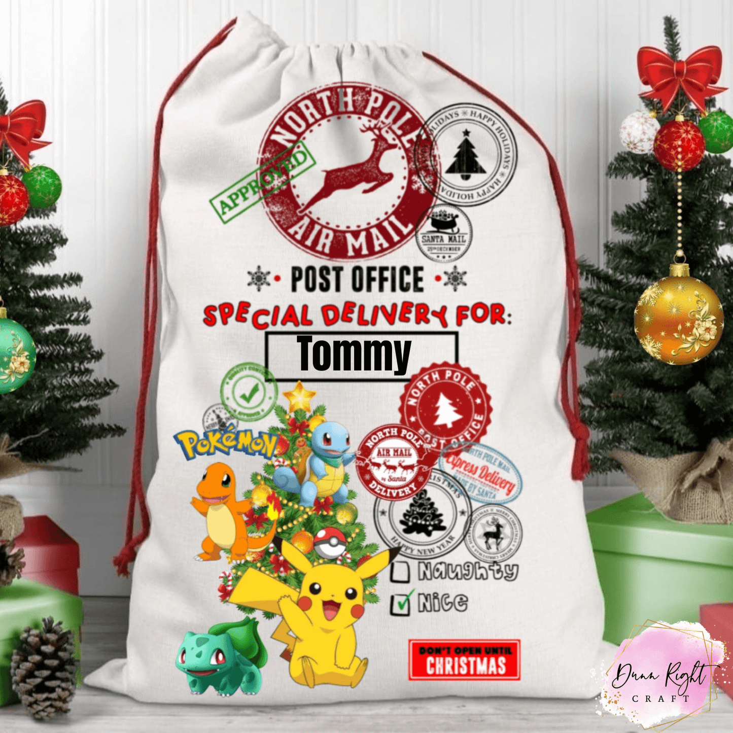 Pokémon North Pole Air Mail Santa Sack