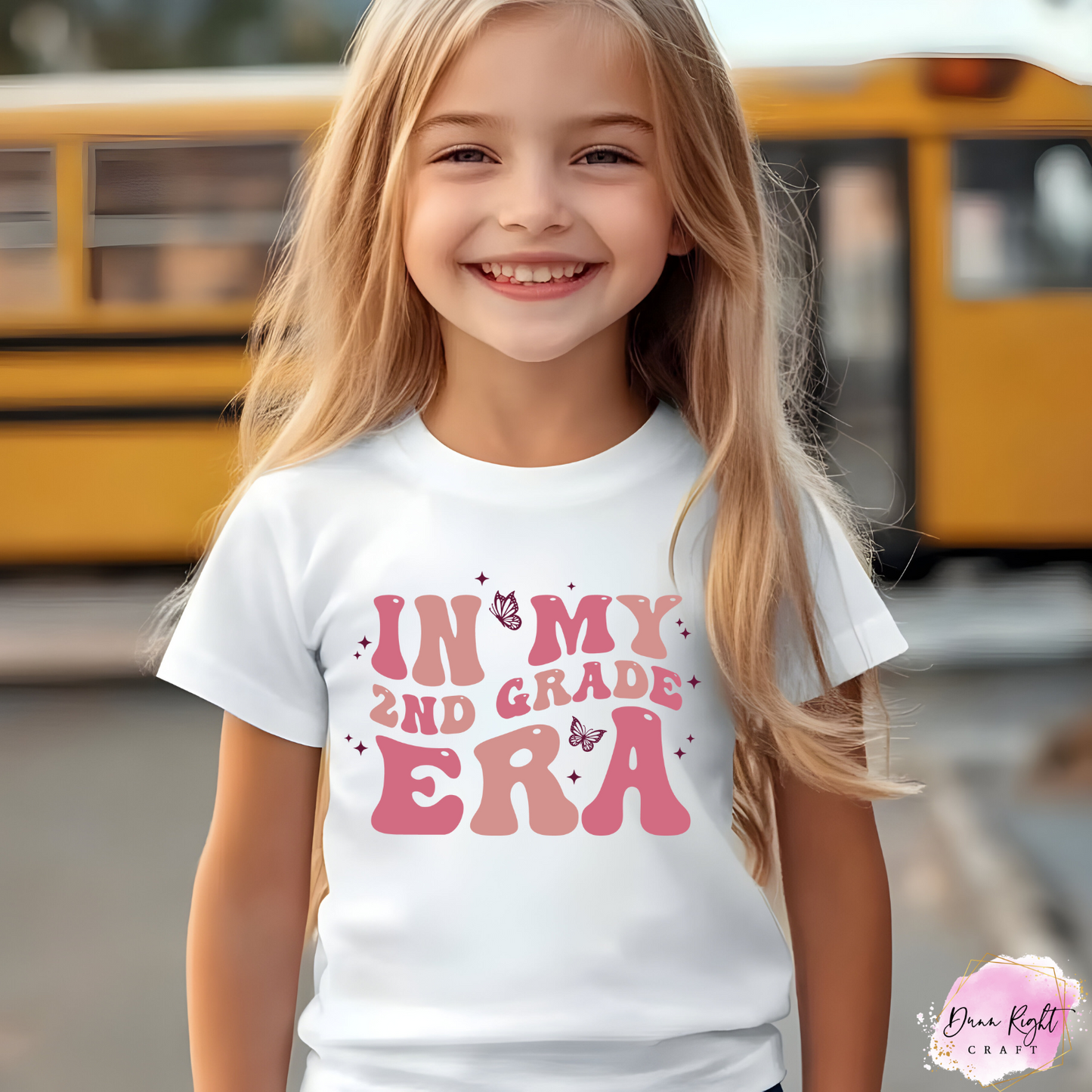 In My School Era Shirt – Custom Grade Tee for Girls Back to School