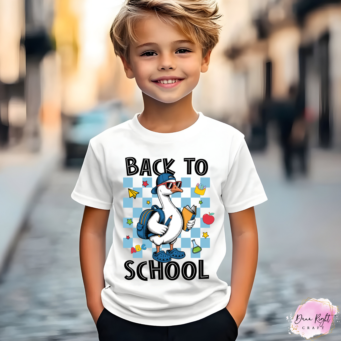 Goose Back to School Shirt – Duck Design Tee for Kids