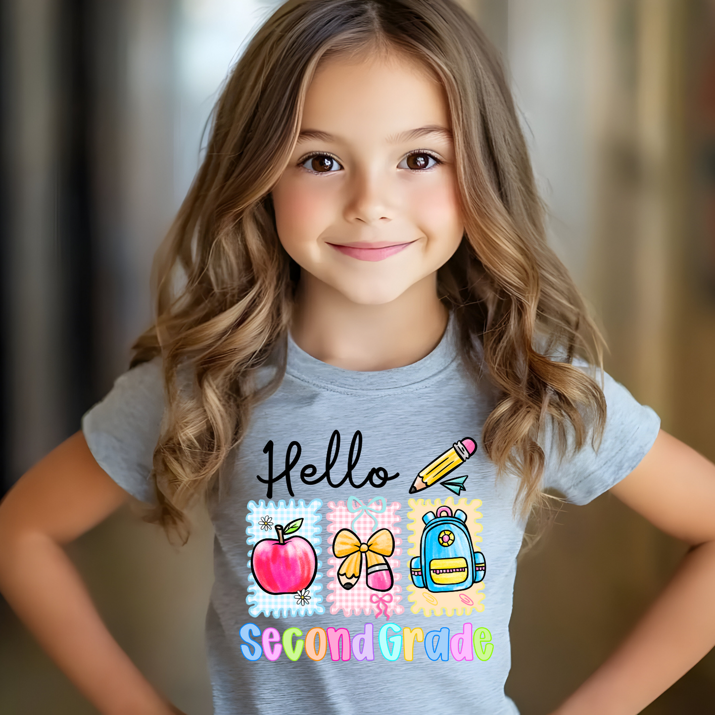 Personalized Back to School Shirt – Hello Design Tee for Kids