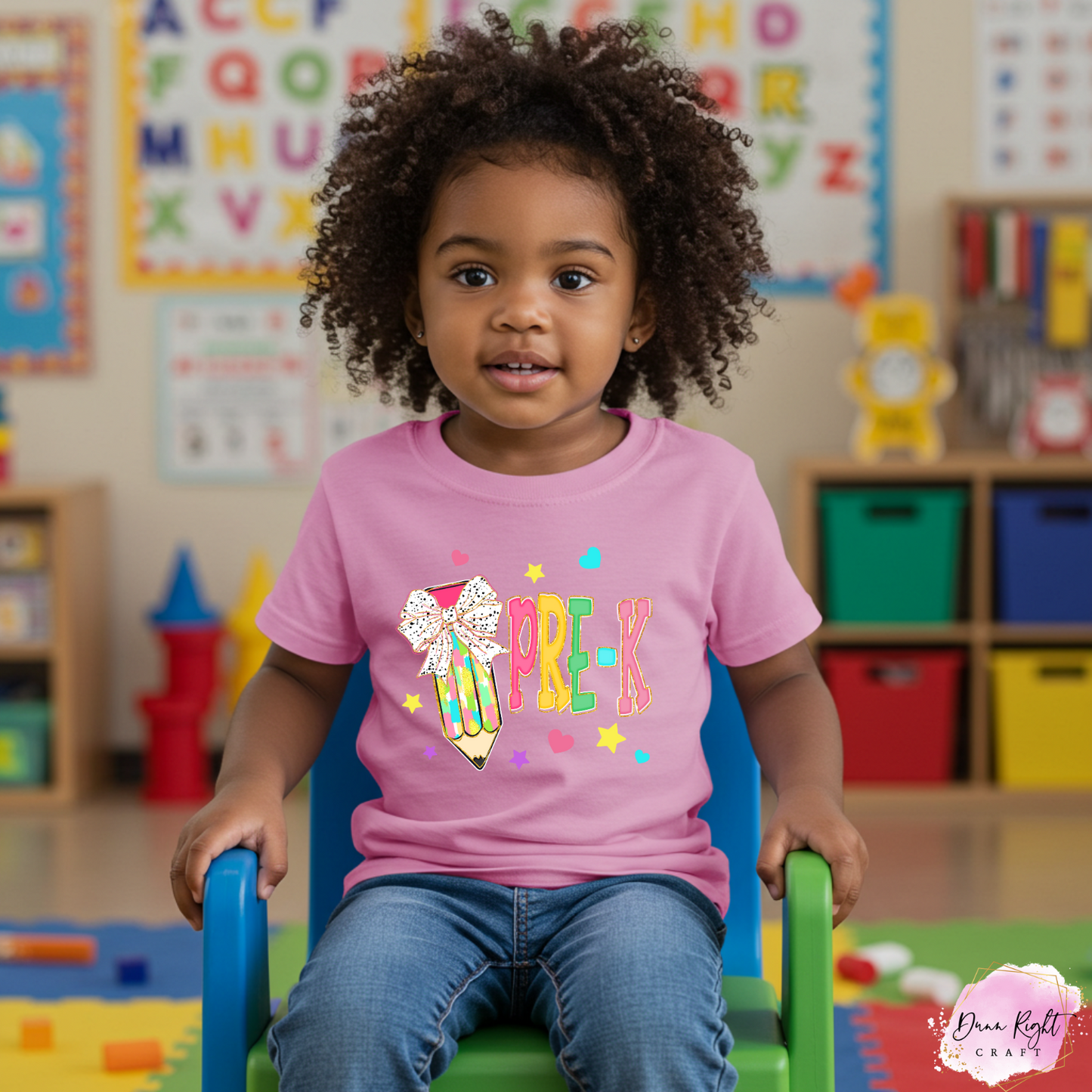 Personalized Back to School Shirt with Bow & Pencil – Girls First Day Tee