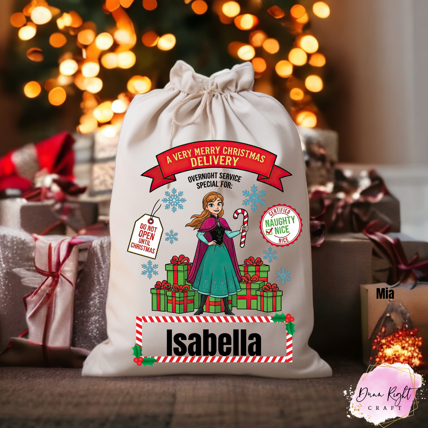 Frozen Anna Personalized Christmas Sack