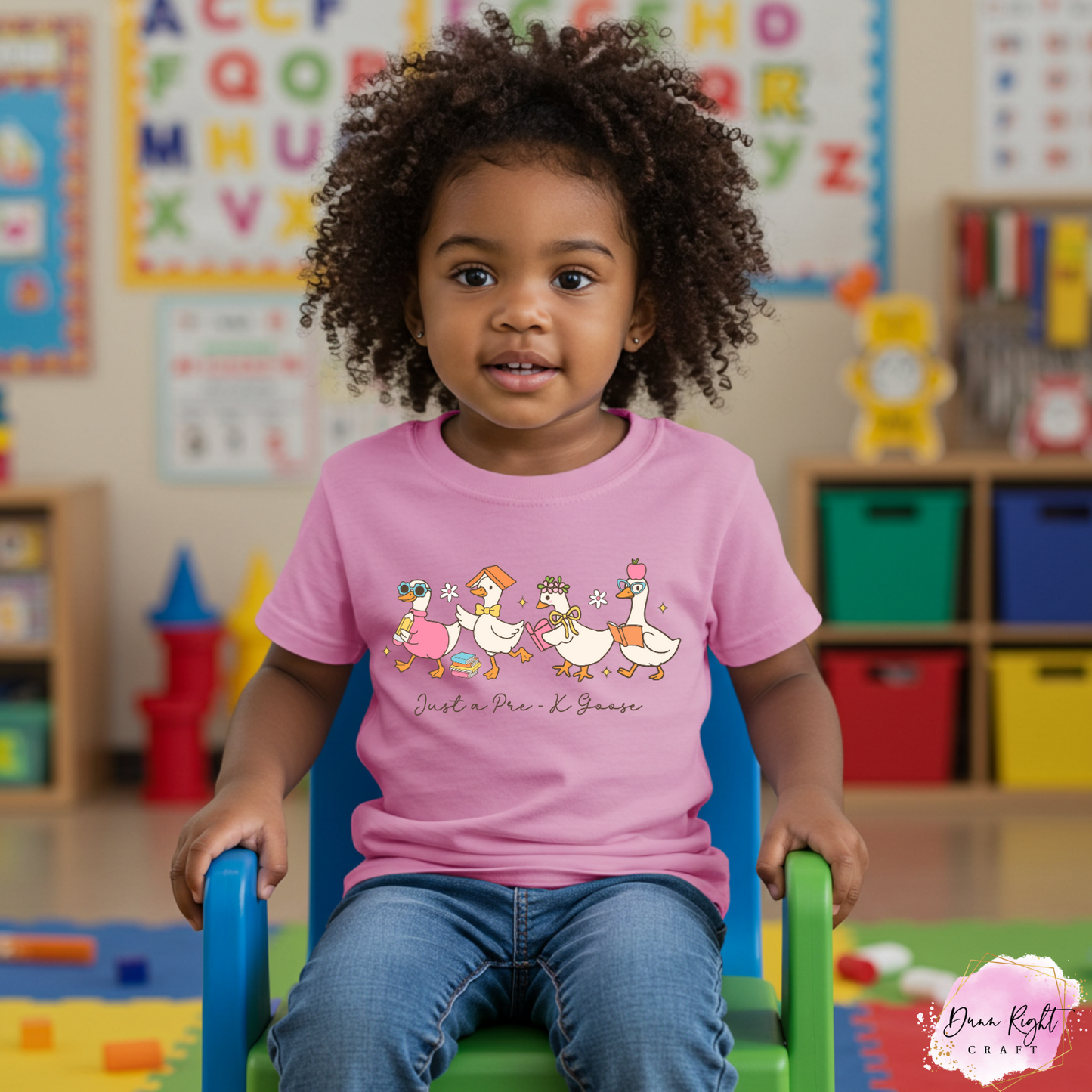 Cute Back to School Duck Squad Tee for kids