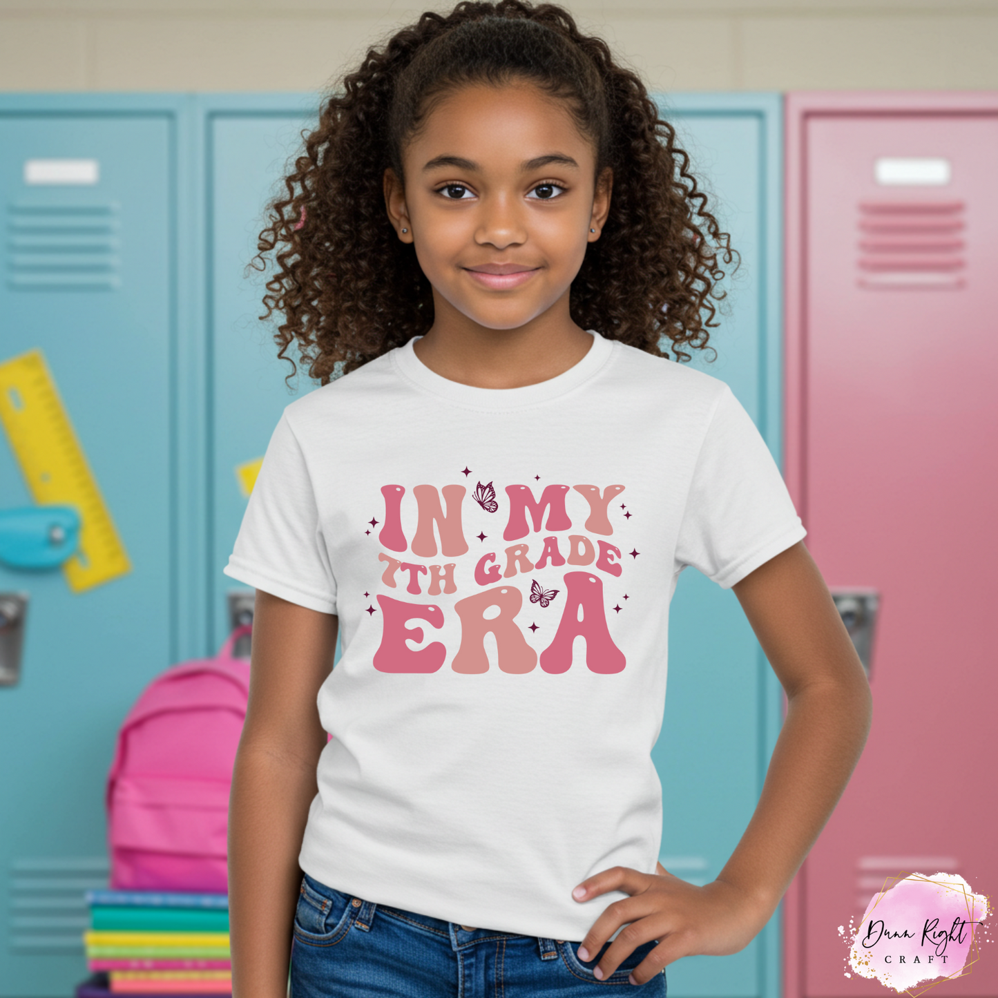 In My School Era Shirt – Custom Grade Tee for Girls Back to School