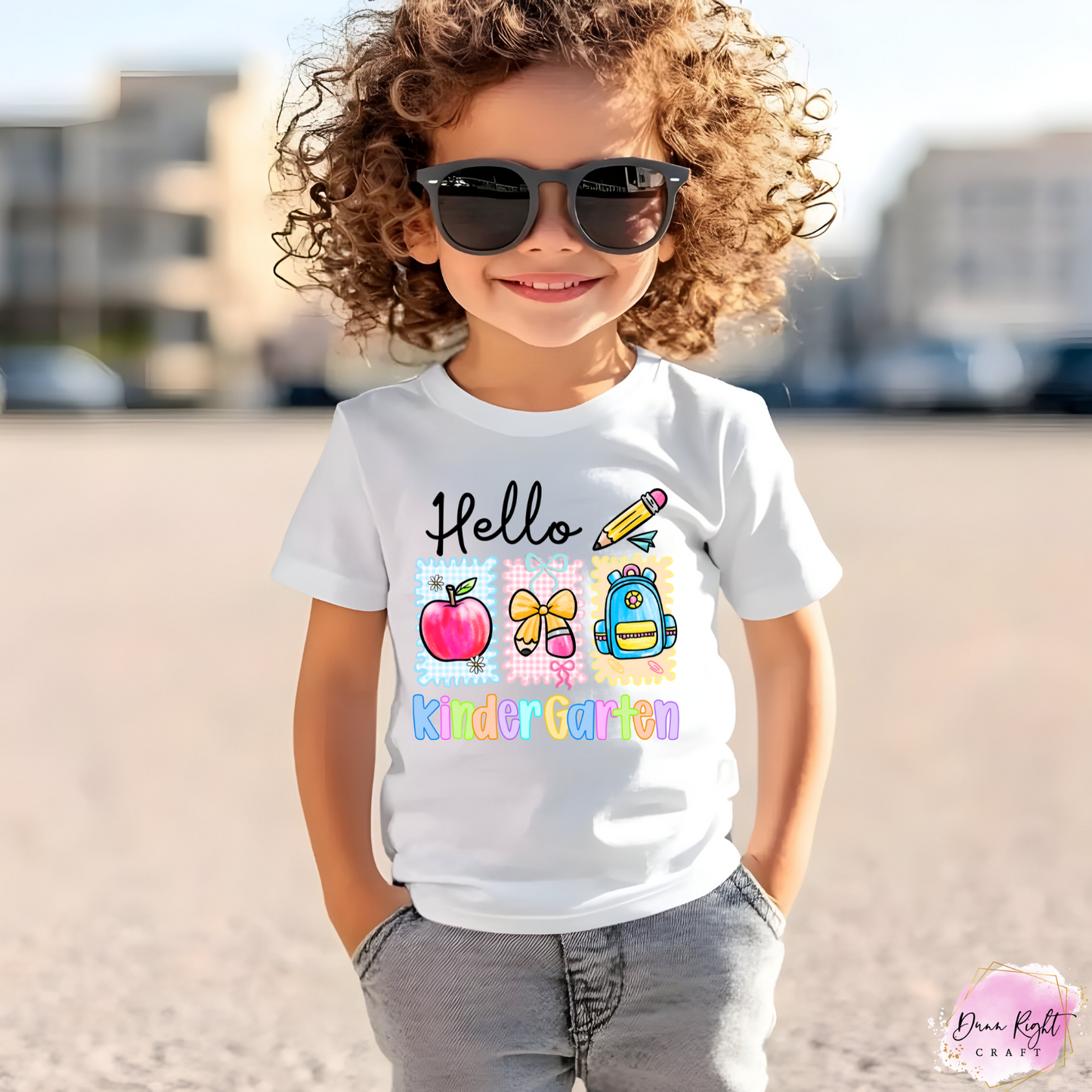 Personalized Back to School Shirt – Hello Design Tee for Kids
