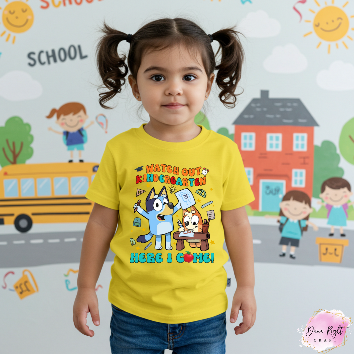 Bluey Back to School Shirt – I’m Ready for School Tee for Kids