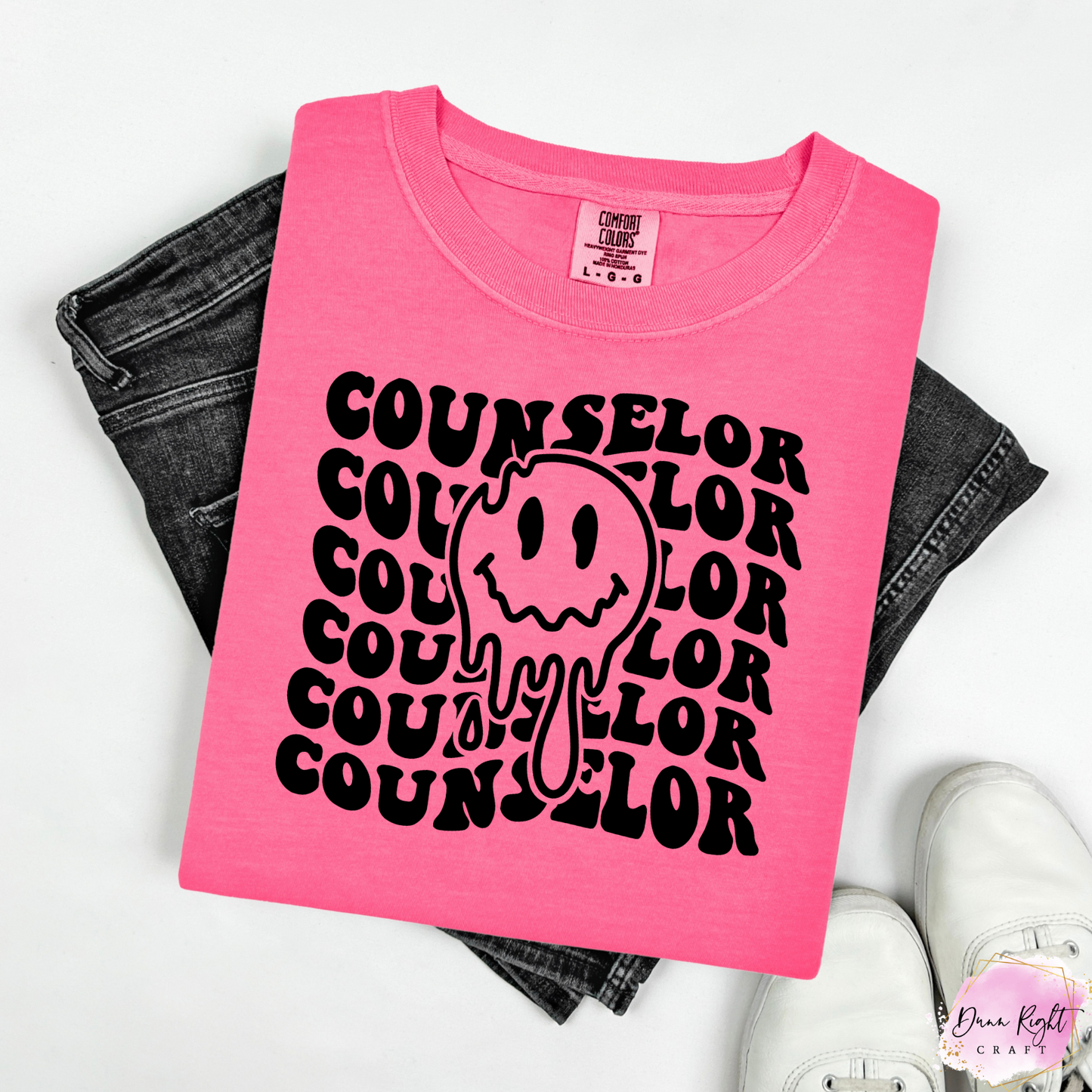 Groovy Counselor Shirt – Drippy Smile Graphic Tee
