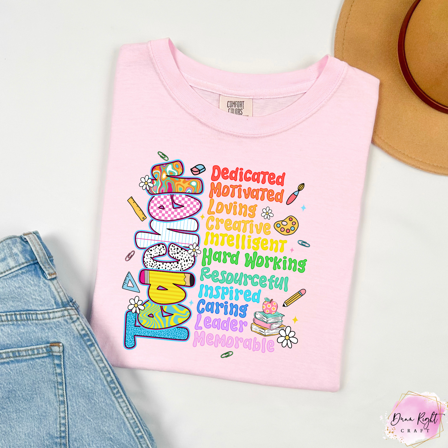 Rainbow Teacher Acronym Shirt – Colorful Back to School Tee