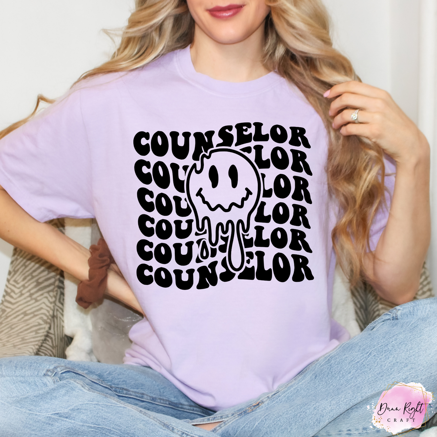 Groovy Counselor Shirt – Drippy Smile Graphic Tee