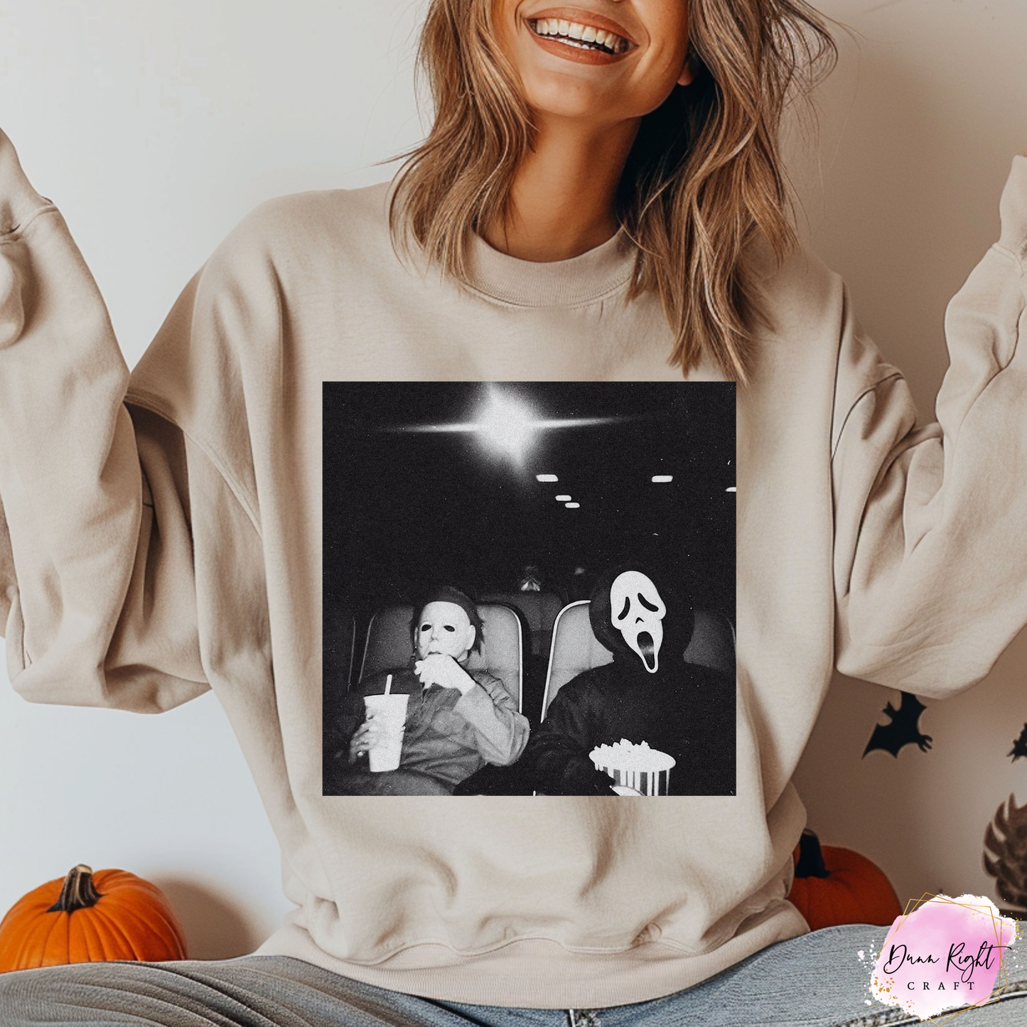 Michael Myers and Ghostface at the Movies Sweatshirt