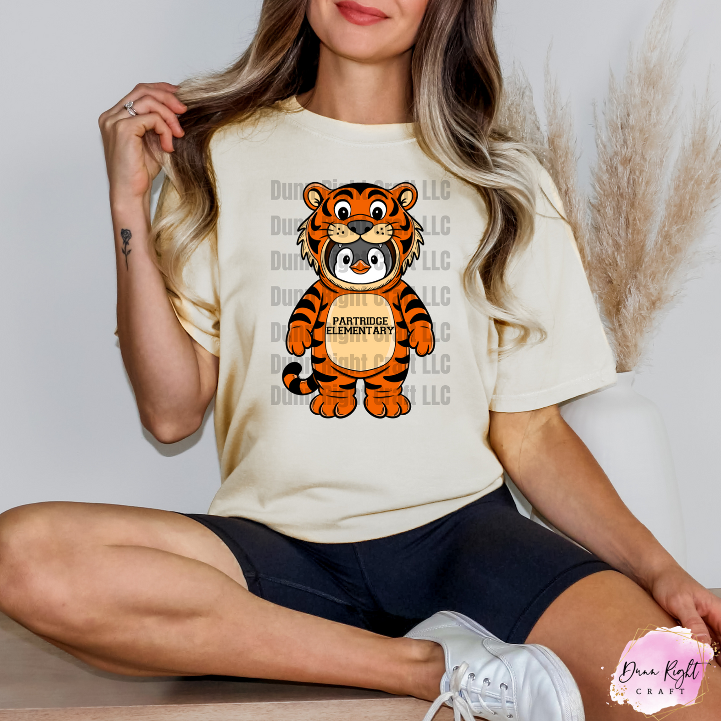 Custom Partridge Elementary Tiger Mascot Shirt / School Spirit Tee