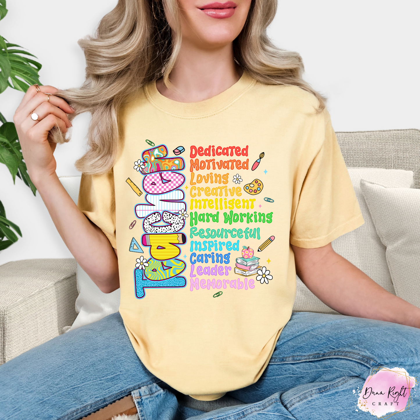 Rainbow Teacher Acronym Shirt – Colorful Back to School Tee