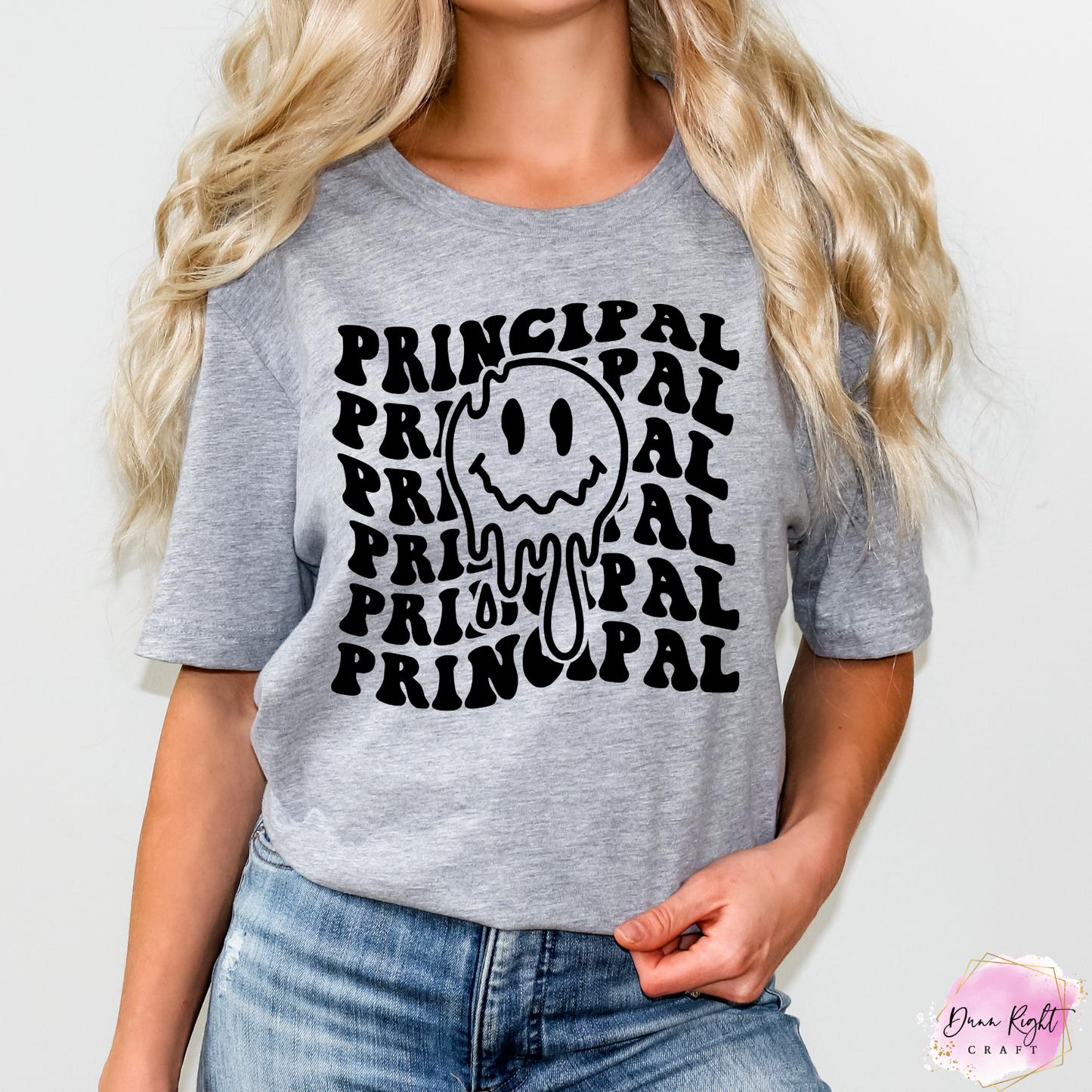 Drippy Smiley Principal Shirt – Back to School Graphic Tee