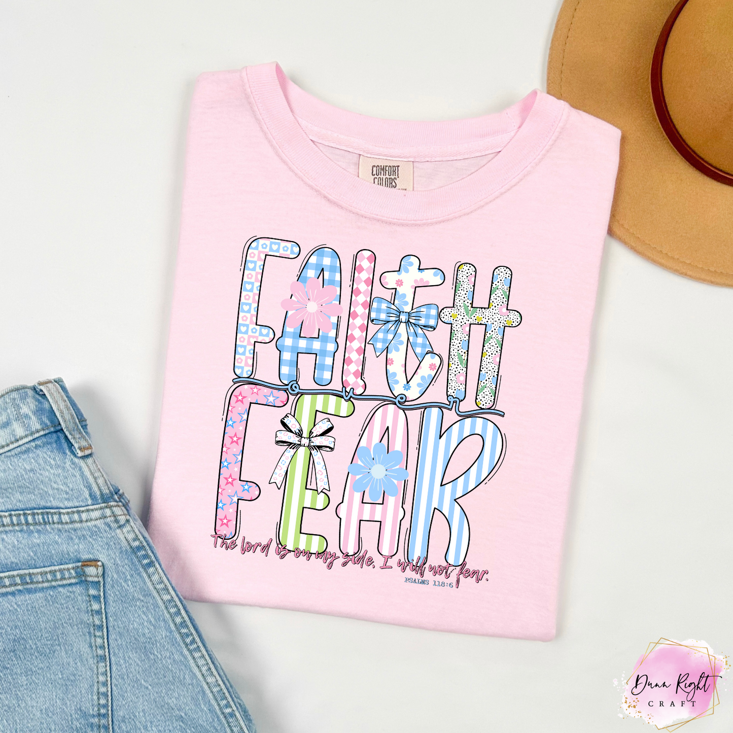 Faith Over Fear – Floral Christian Scripture Shirt