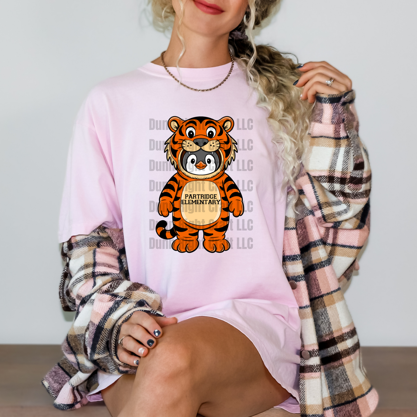 Custom Partridge Elementary Tiger Mascot Shirt / School Spirit Tee