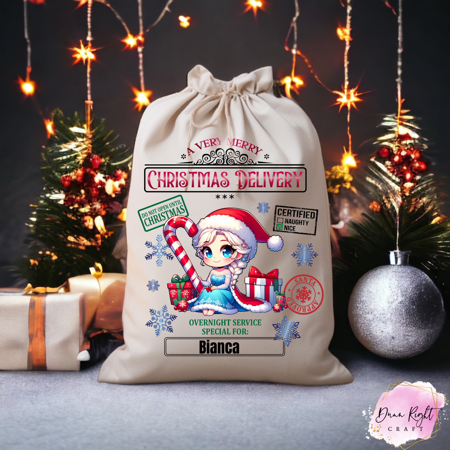 Elsa Personalized Christmas Sack