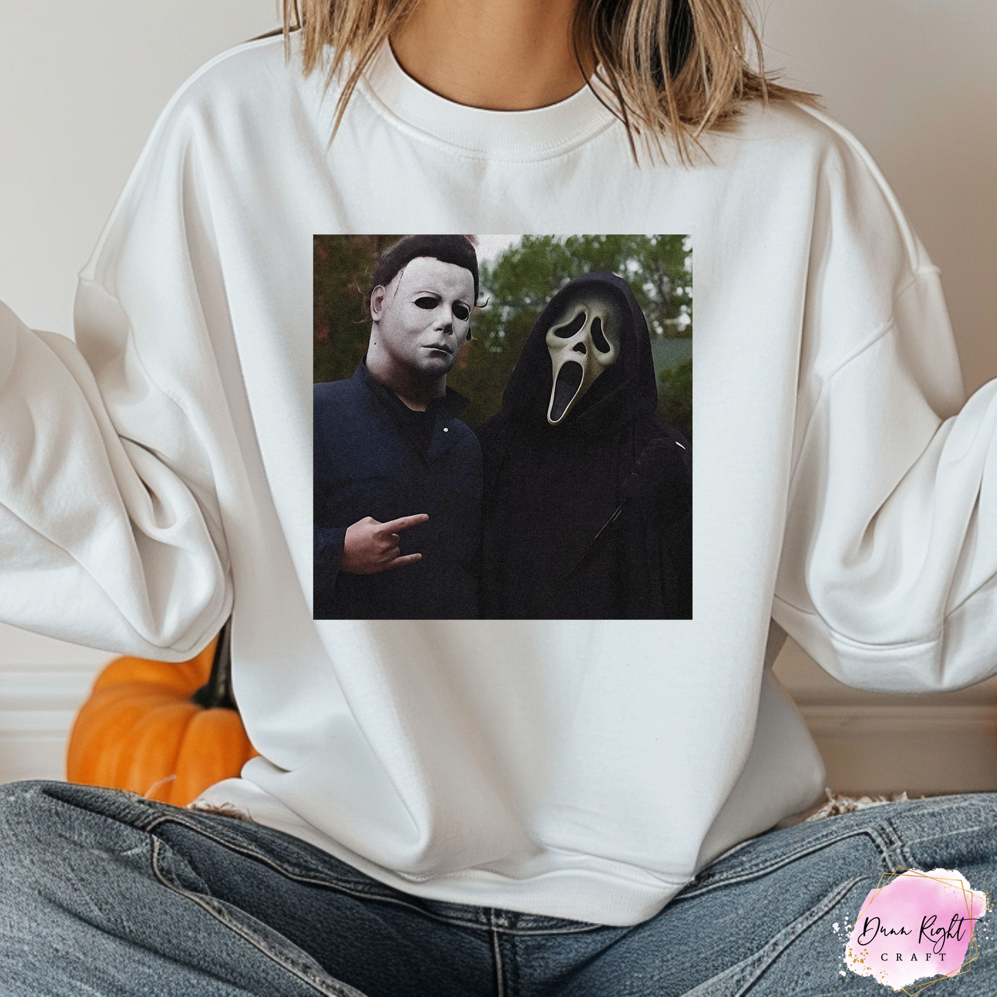 Michael Myers and Ghostface Duo Halloween Sweatshirt