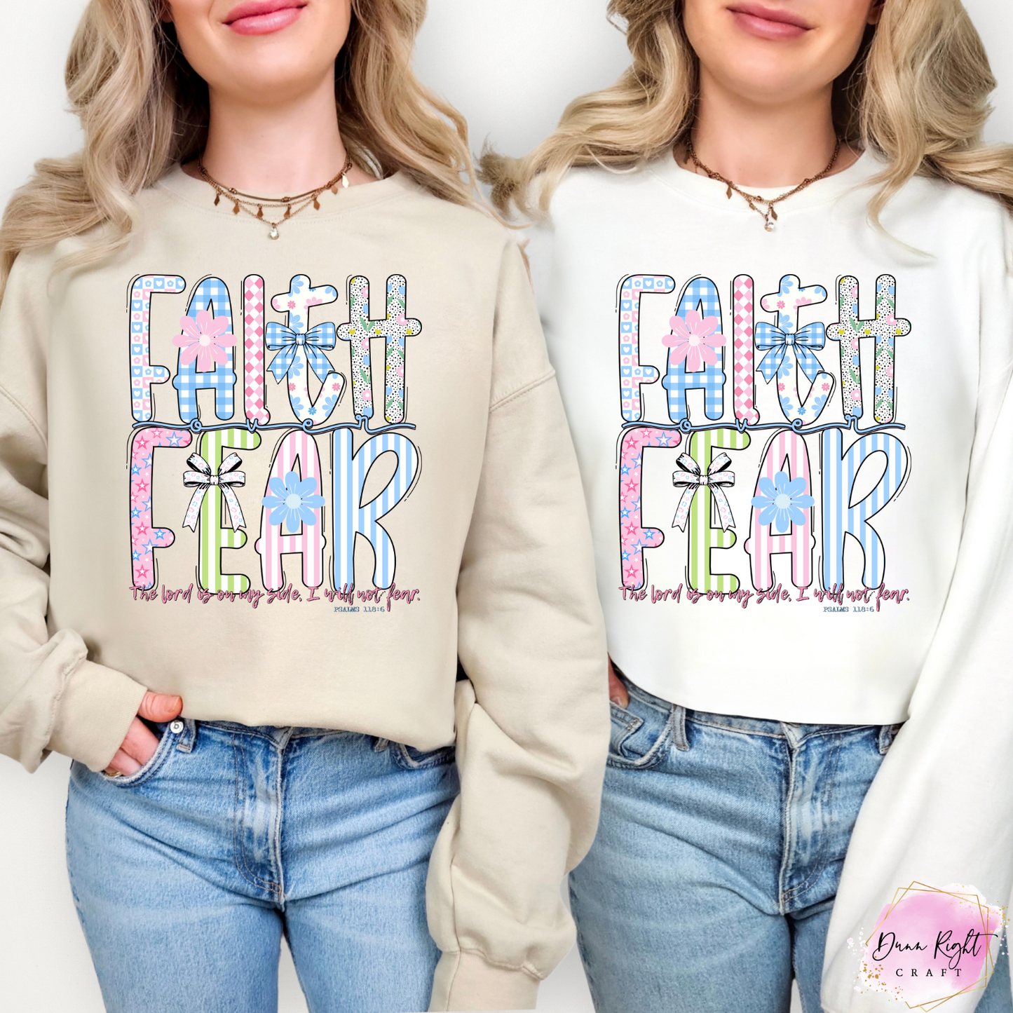 Faith Over Fear – Floral Christian Scripture Shirt