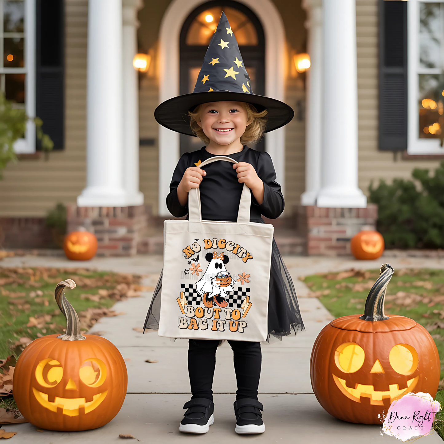 No Diggity Bout to Bag It Up Trick or Treat Tote Bag