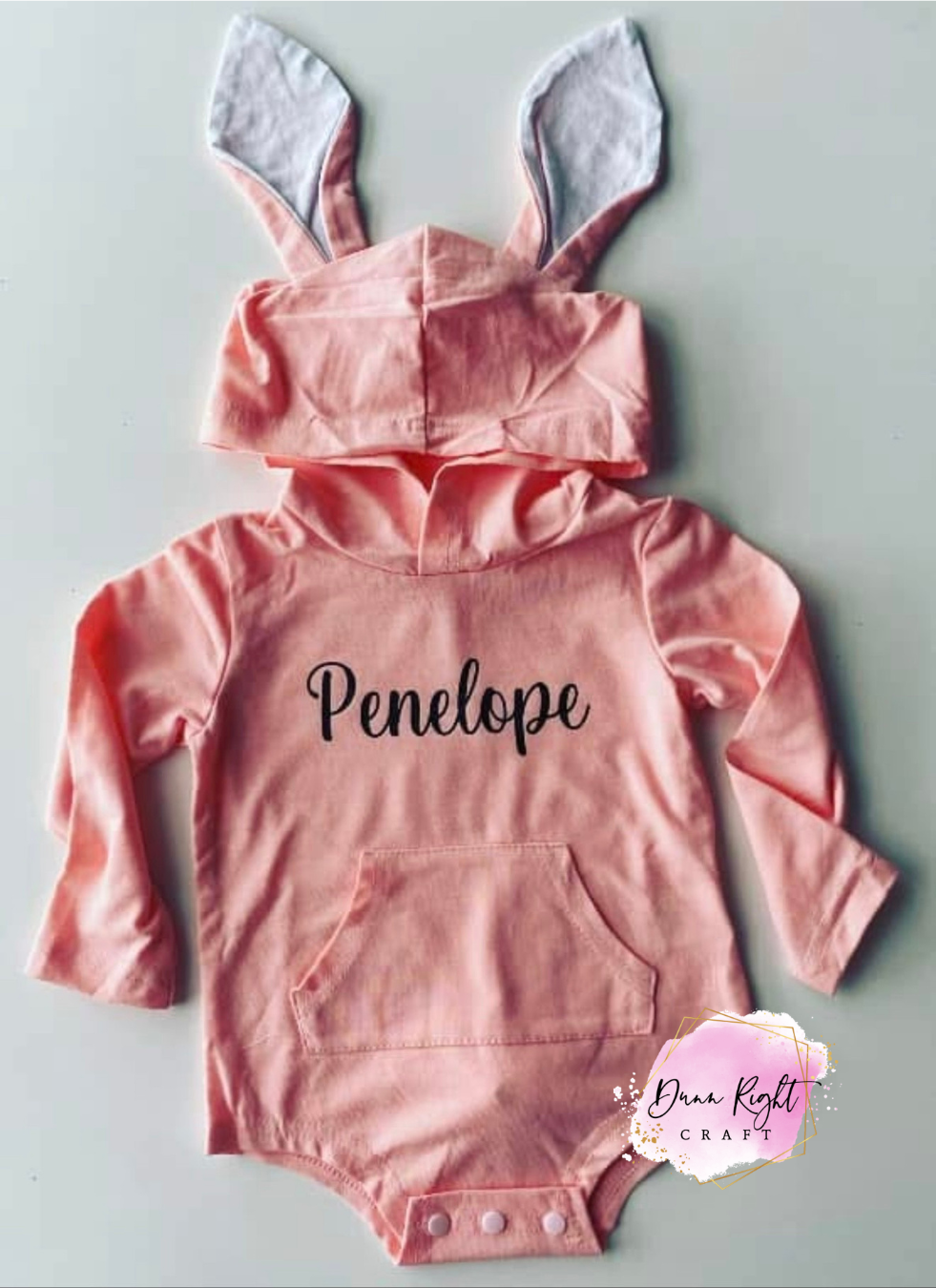 Custom Kids Bunny Romper - Dunn Right Craft