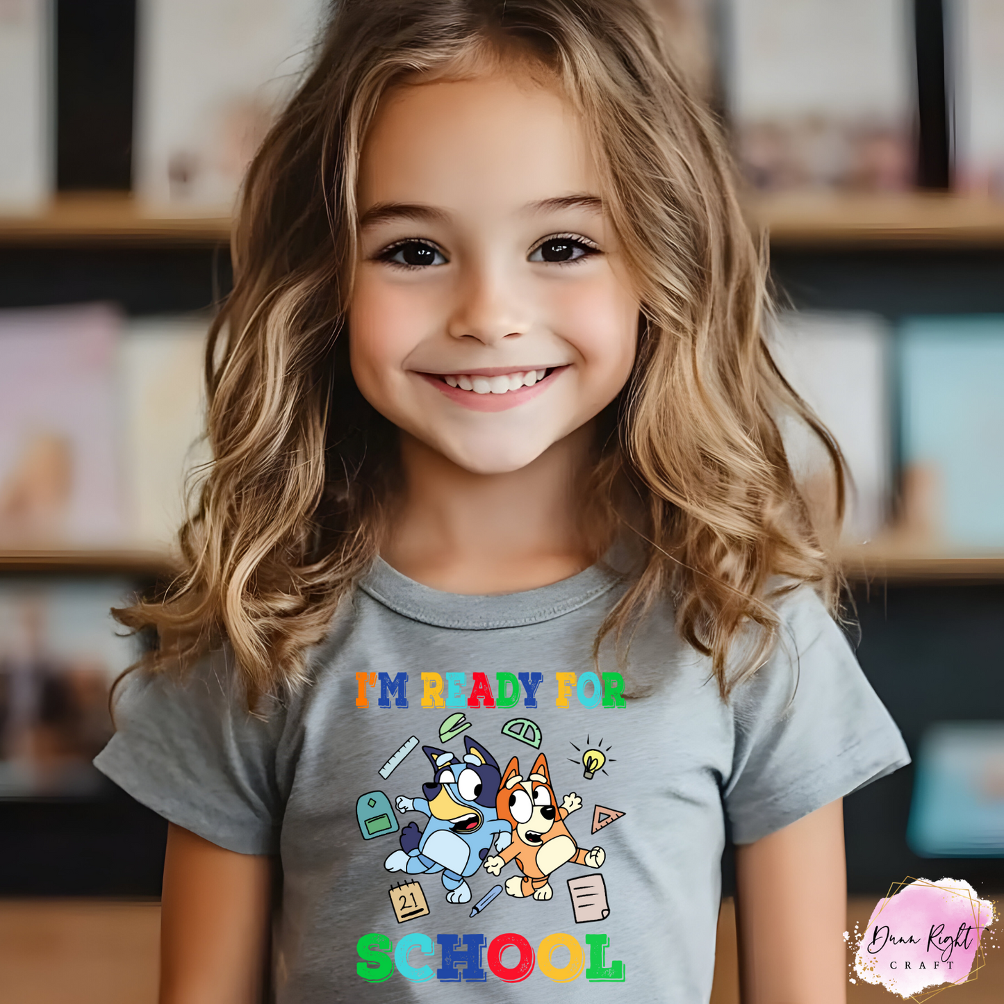 Bluey Back to School Shirt – I’m Ready for School Tee for Kids