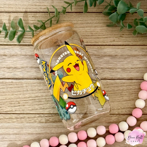 Pikachu 16 oz Libby Cup - Dunn Right Craft
