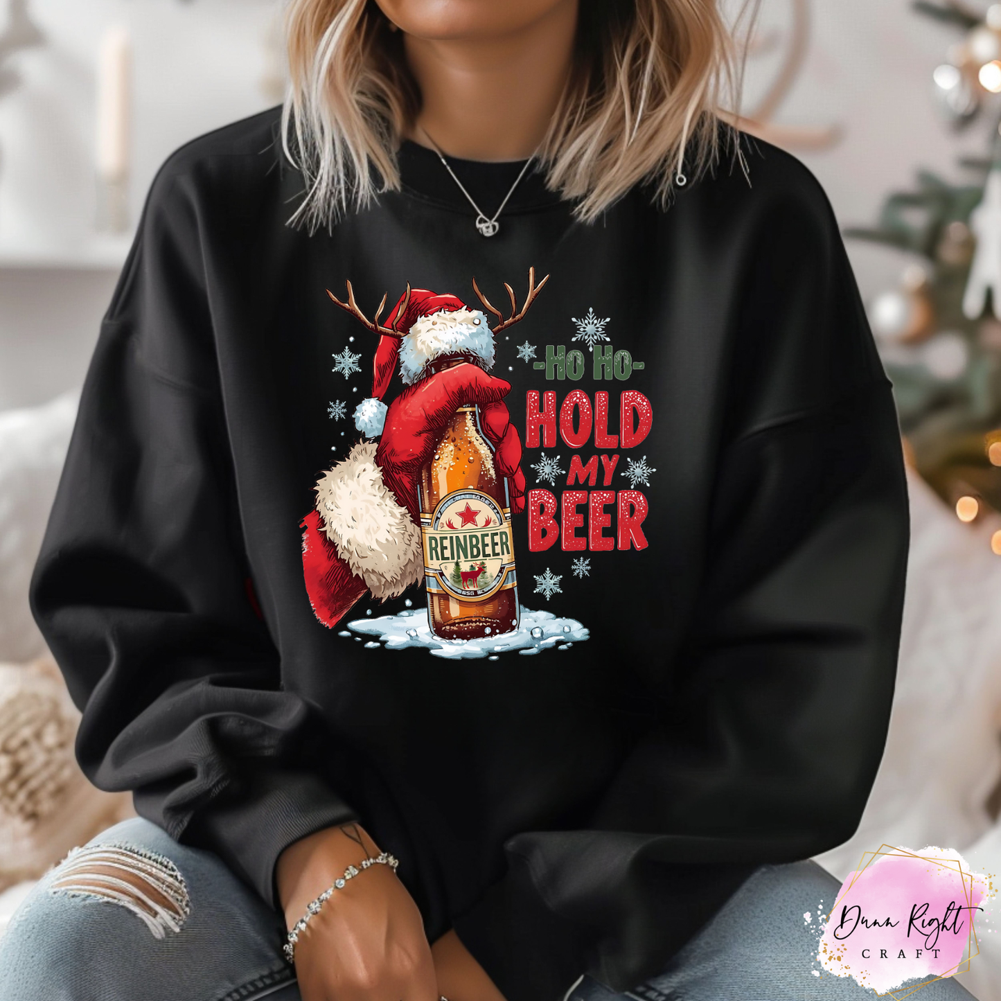 Ho Ho Hold My Beer Christmas Sweatshirt