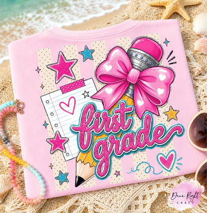 Pencil With Bow Back To School