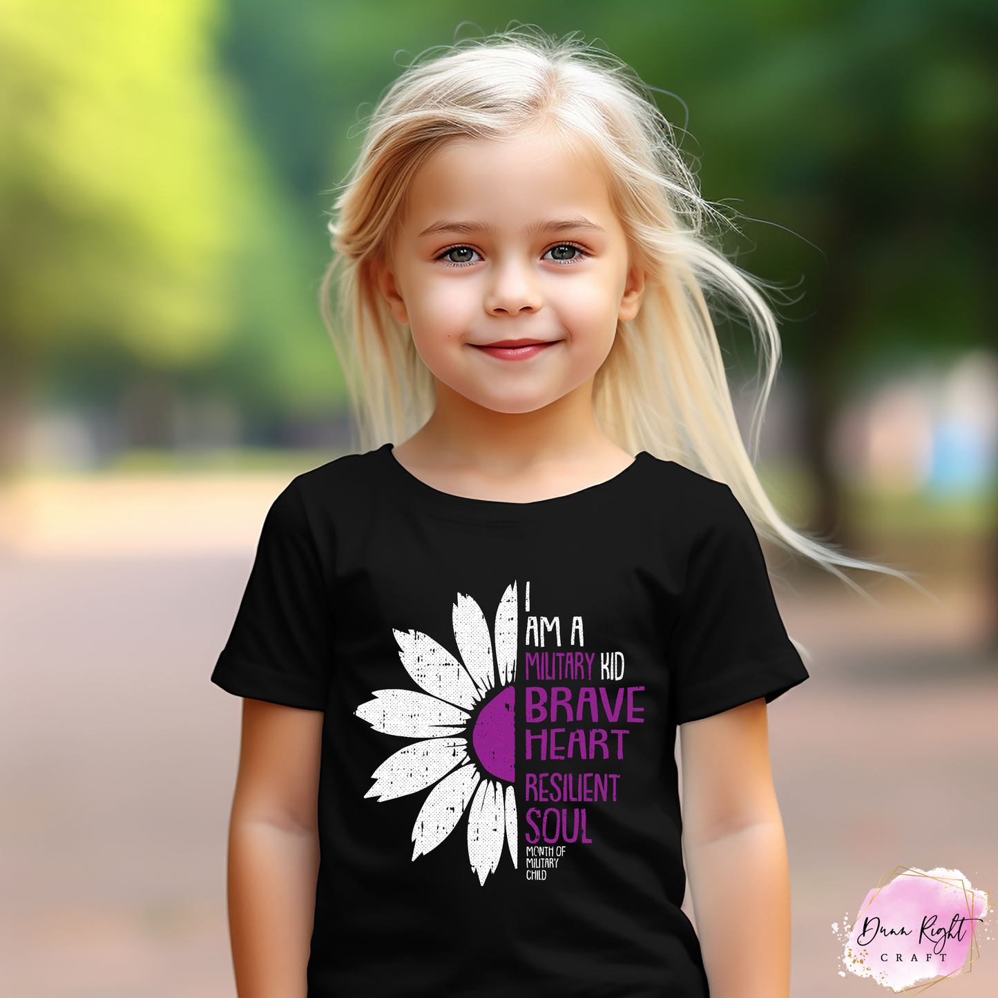 I am a Military Kid Brave Heart Resilient Soul Shirt - Dunn Right Craft