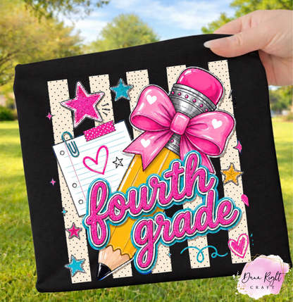 Pencil With Bow Back To School