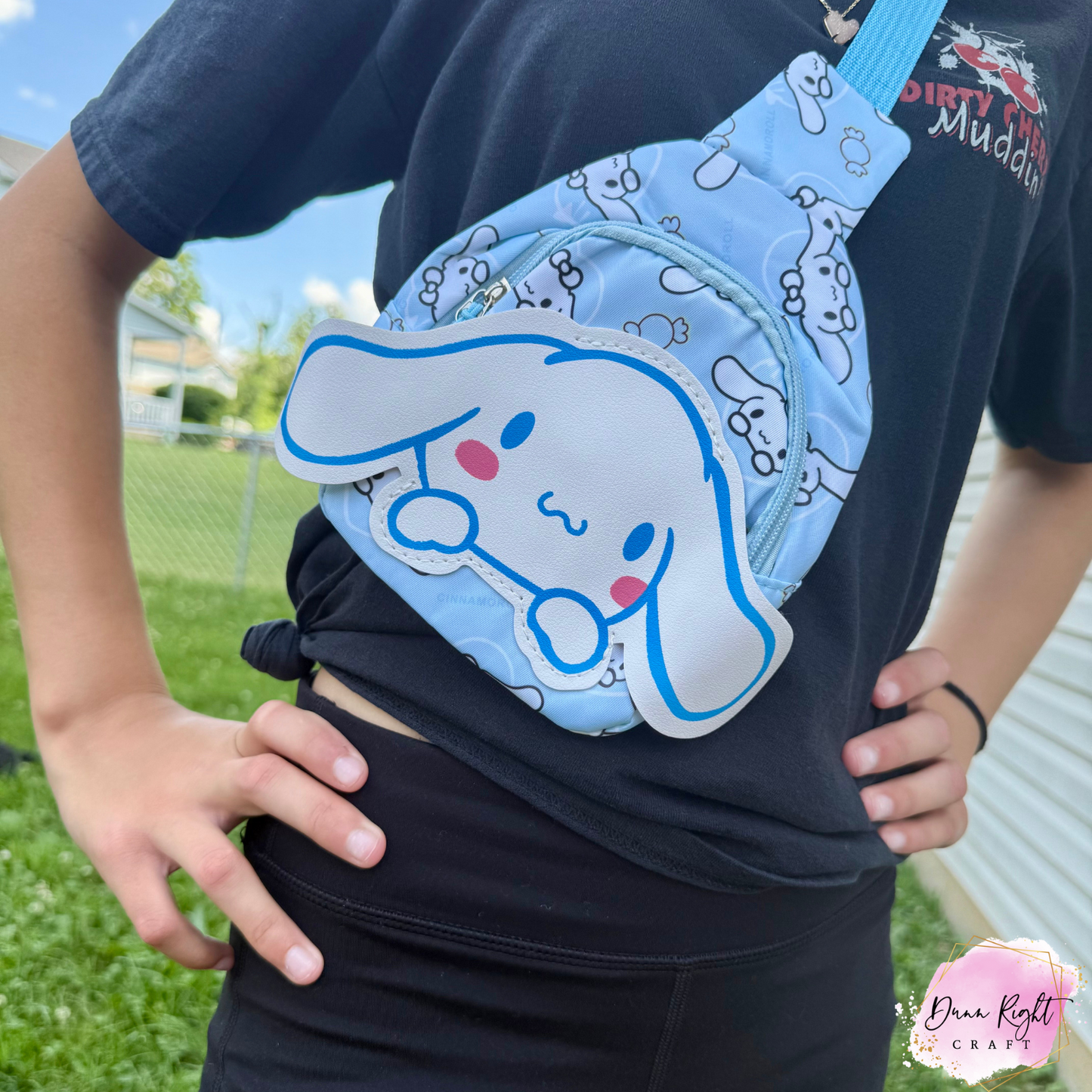 Cinnamoroll Crossbody Bag – Light Blue Sanrio Sling Purse for Kids