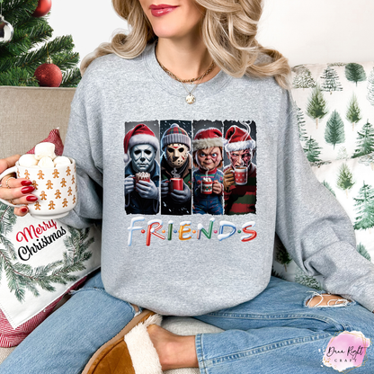 Friends Horror Christmas Sweatshirt