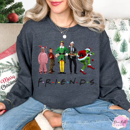 Friends Christmas Characters Sweatshirt