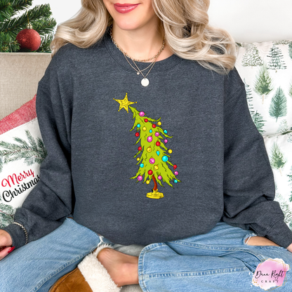 Whimsical Christmas Tree Crewneck