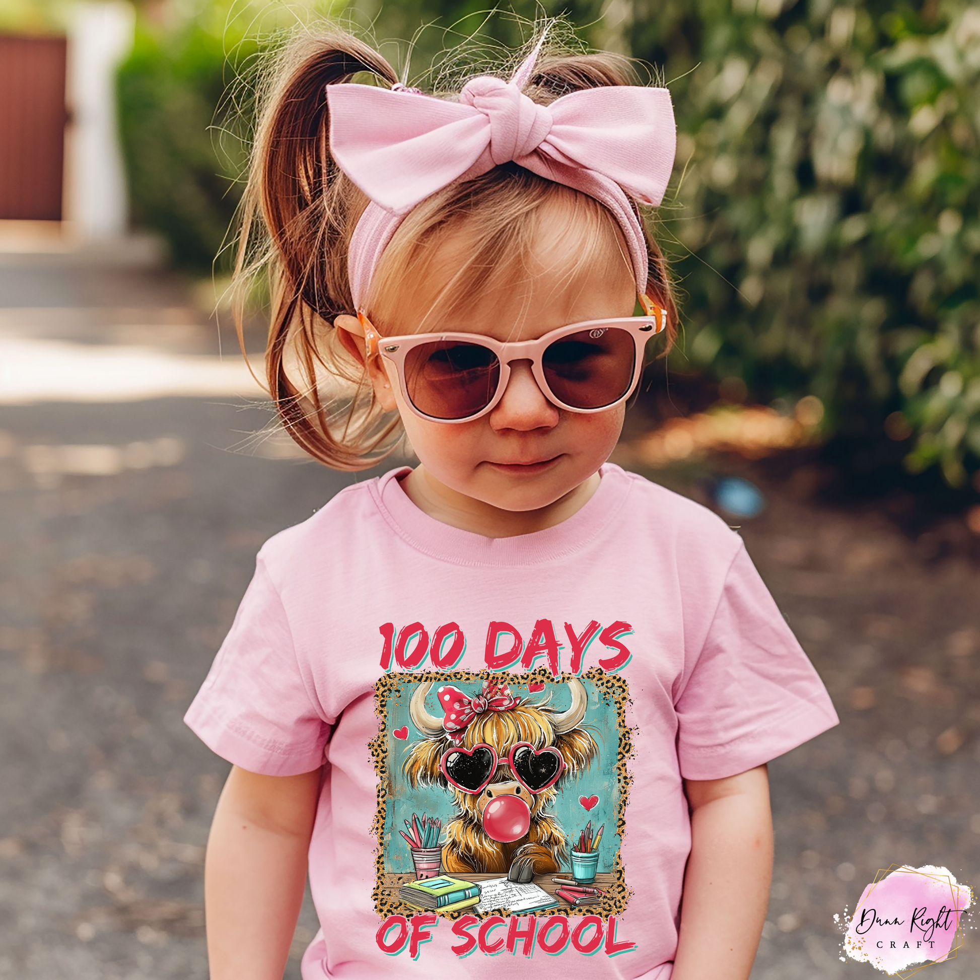 100 Days of School Cow Graphic Shirt - Dunn Right Craft