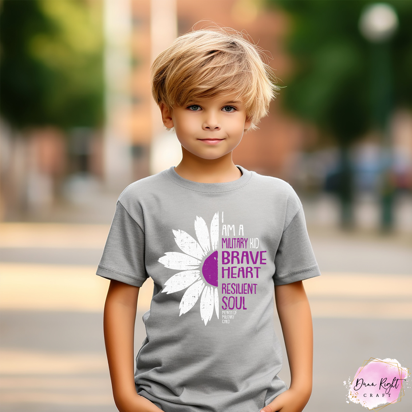 I am a Military Kid Brave Heart Resilient Soul Shirt - Dunn Right Craft