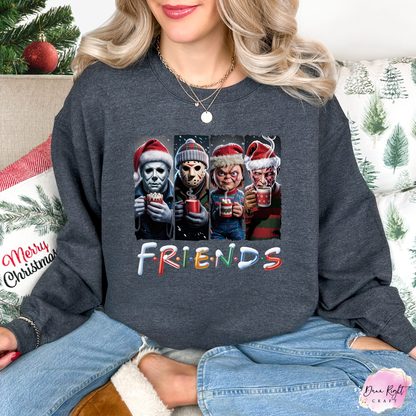 Friends Horror Christmas Sweatshirt