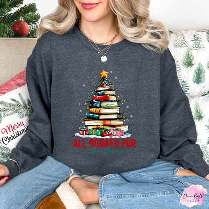 All Booked for Christmas Sweatshirt