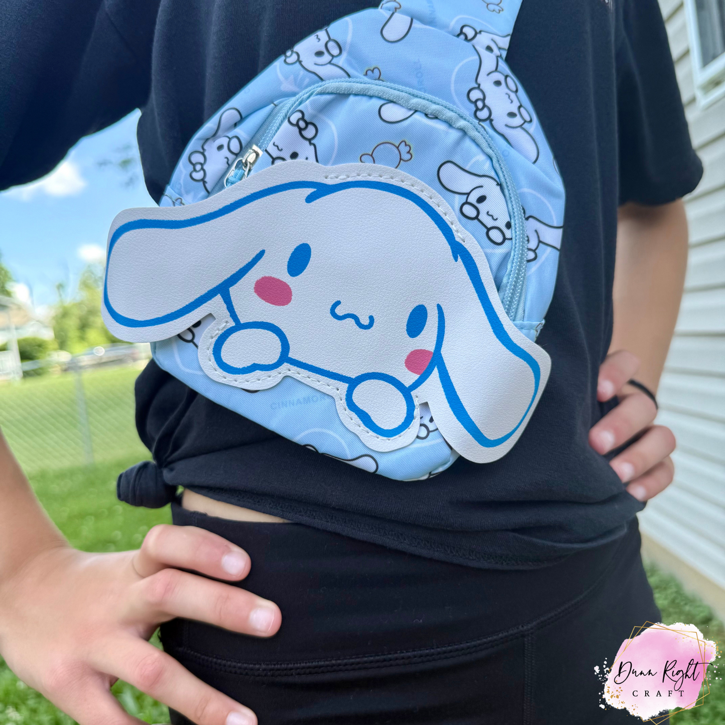 Cinnamoroll Crossbody Bag – Light Blue Sanrio Sling Purse for Kids