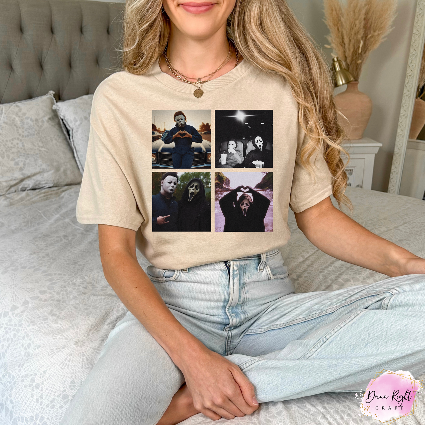 Michael Myers Heart Hands Halloween Sweatshirt