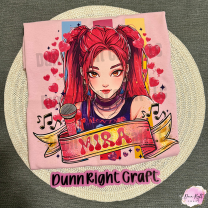 Mira Music K-Pop Girl Shirt