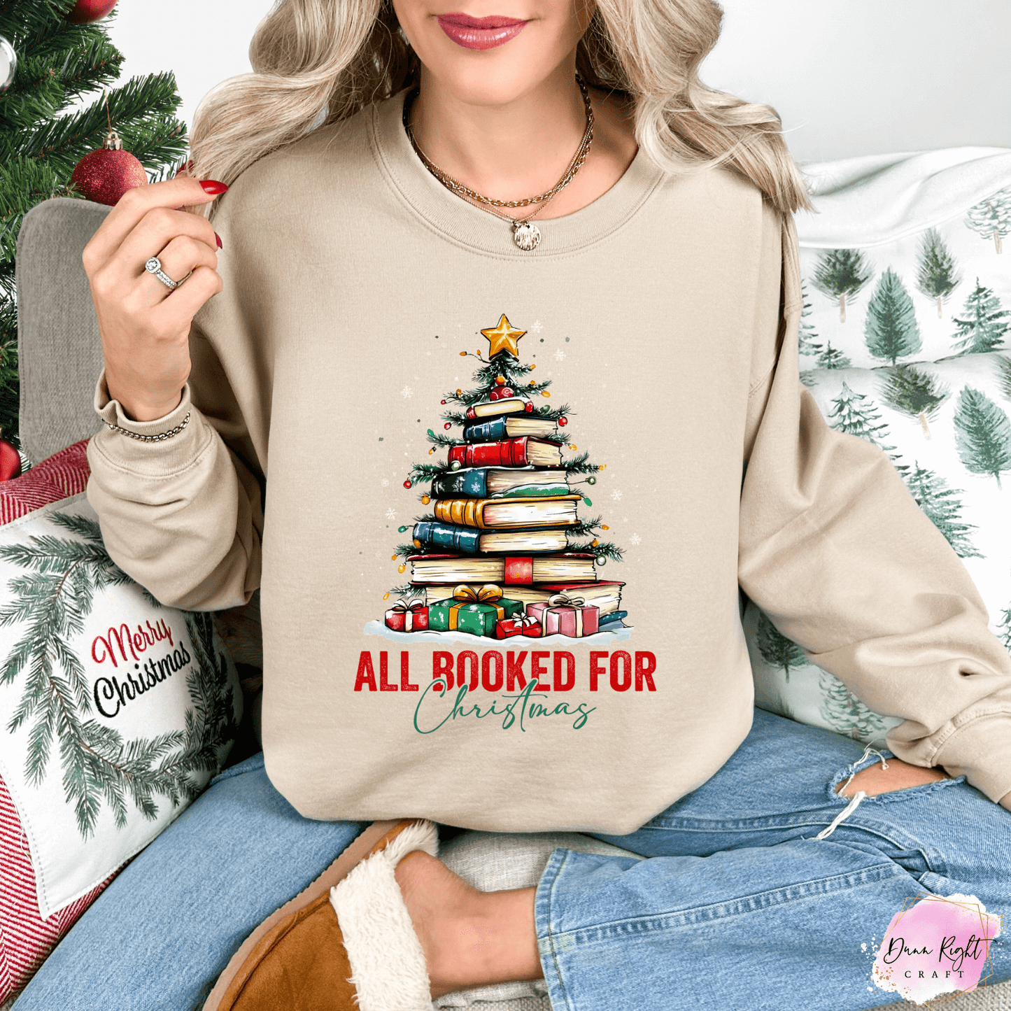 All Booked for Christmas Sweatshirt