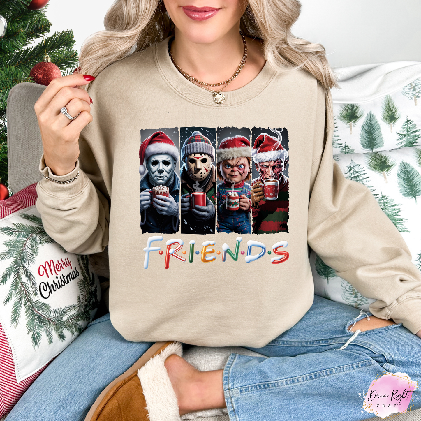 Friends Horror Christmas Sweatshirt