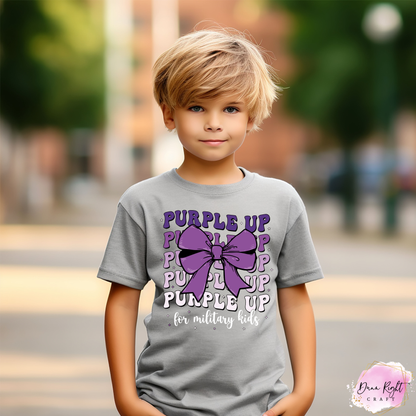Purple Box For Military Kids Shirt - Dunn Right Craft