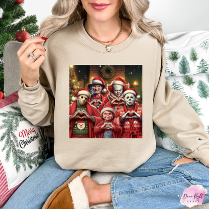 Horror Christmas Family Sweatshirt