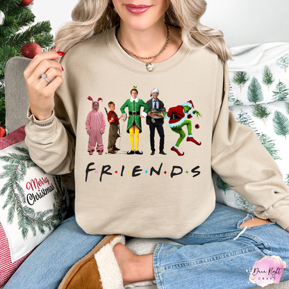 Friends Christmas Characters Sweatshirt