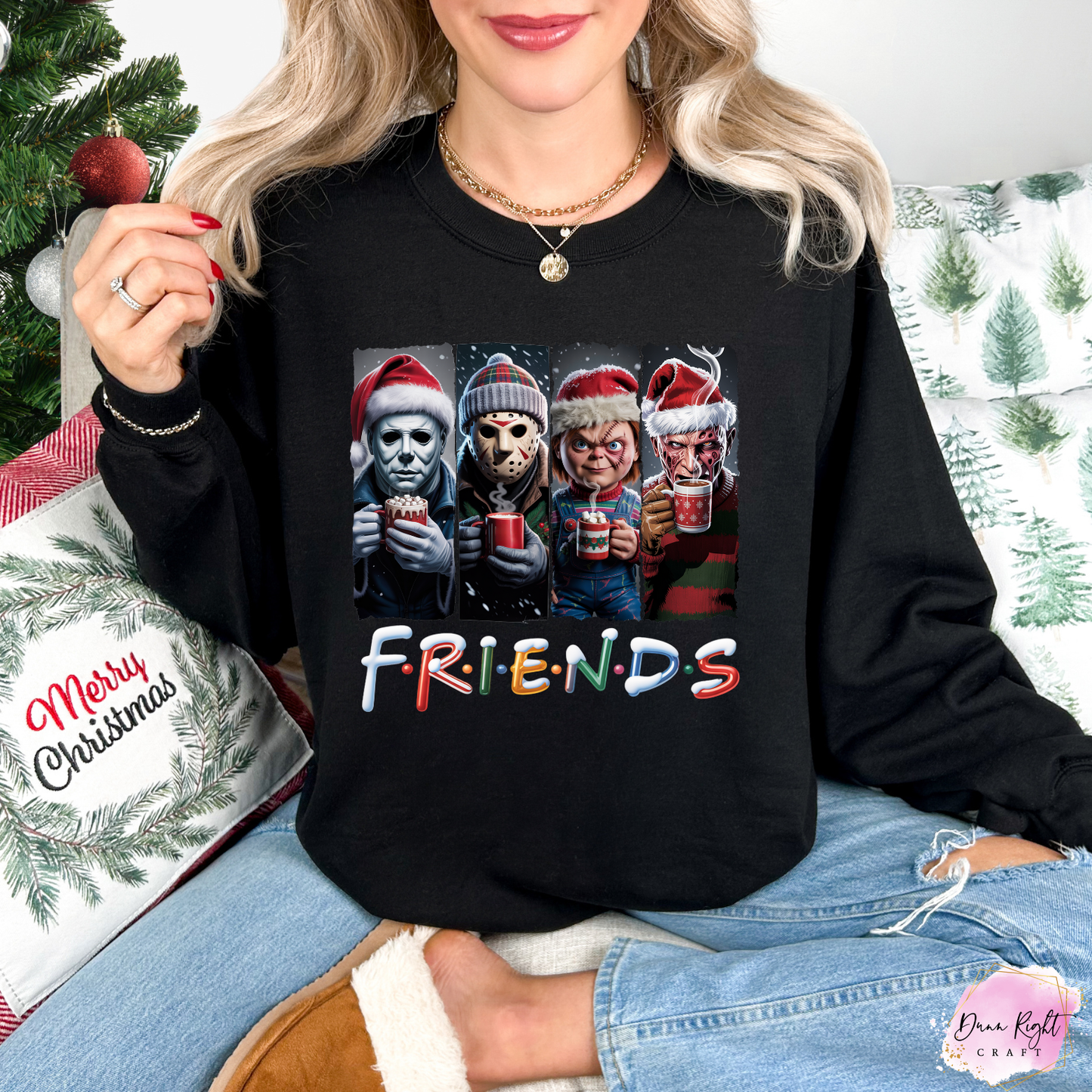 Friends Horror Christmas Sweatshirt