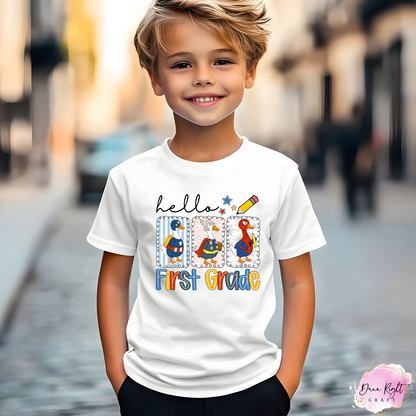 Superhero Duck Back to School Shirt for kids